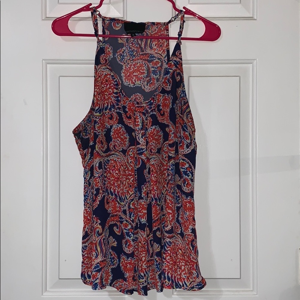 Cynthia Rowell colorful dress/casual top sz XL